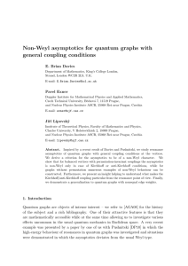 Non-Weyl asymptotics for quantum graphs with general coupling conditions E. Brian Davies