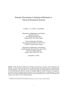 Entropic Fluctuations in Statistical Mechanics I. Classical Dynamical Systems