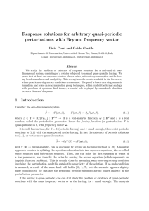 Response solutions for arbitrary quasi-periodic perturbations with Bryuno frequency vector