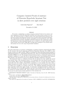 Computer Assisted Proofs of existence of Fiberwise Hyperbolic Invariant Tori