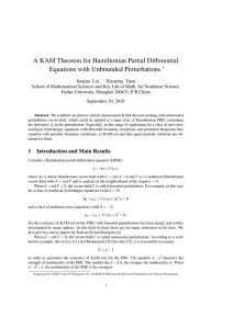 A KAM Theorem for Hamiltonian Partial Differential Equations with Unbounded Perturbations