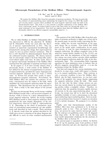 Microscopic Foundations of the Meißner Eﬀect – Thermodynamic Aspects J.-B. Bru