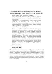 Curvature-induced bound states in Robin waveguides and their asymptotical properties Pavel Exner