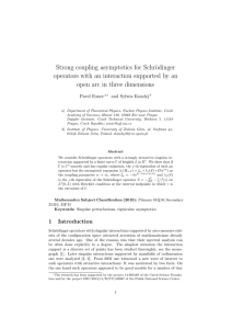 Strong coupling asymptotics for Schr¨ odinger open arc in three dimensions