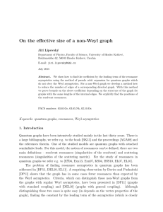 On the effective size of a non-Weyl graph Jiˇ r´ı Lipovsk´ y