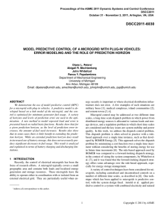 Proceedings of the ASME 2011 Dynamic Systems and Control Conference DSCC2011