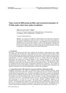 Time-resolved diffraction profiles and structural dynamics of