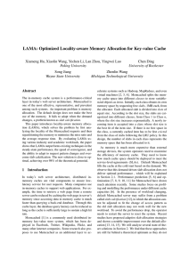 LAMA: Optimized Locality-aware Memory Allocation for Key-value Cache