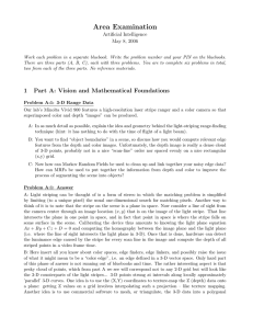 Area Examination Artificial Intelligence May 8, 2006