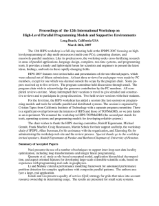 Proceedings of  the 12th International Workshop on
