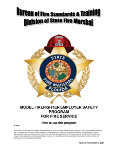 MODEL FIREFIGHTER EMPLOYER SAFETY