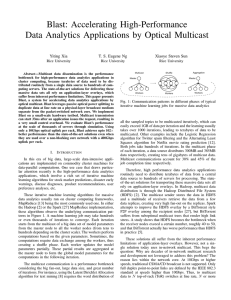 Blast: Accelerating High-Performance Data Analytics Applications by Optical Multicast Yiting Xia