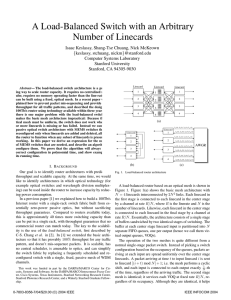 A Load-Balanced Switch with an Arbitrary Number of Linecards