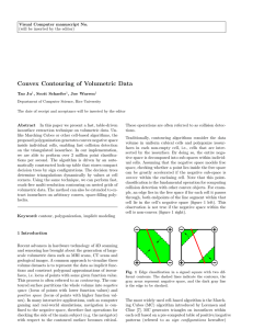 Convex Contouring of Volumetric Data Visual Computer manuscript No. Tao Ju