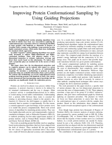Improving Protein Conformational Sampling by Using Guiding Projections