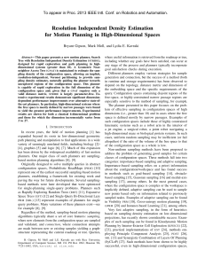 Resolution Independent Density Estimation for Motion Planning in High-Dimensional Spaces