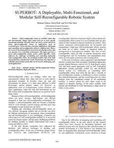 SUPERBOT: A Deployable, Multi-Functional, and Modular Self-Reconfigurable Robotic System