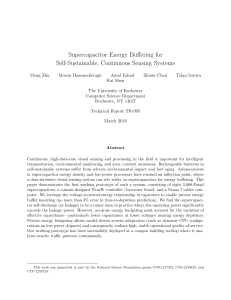 Supercapacitor Energy Buffering for Self-Sustainable, Continuous Sensing Systems