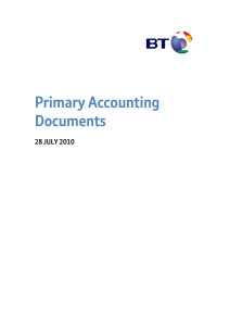 Primary Accounting Documents 28 JULY 2010