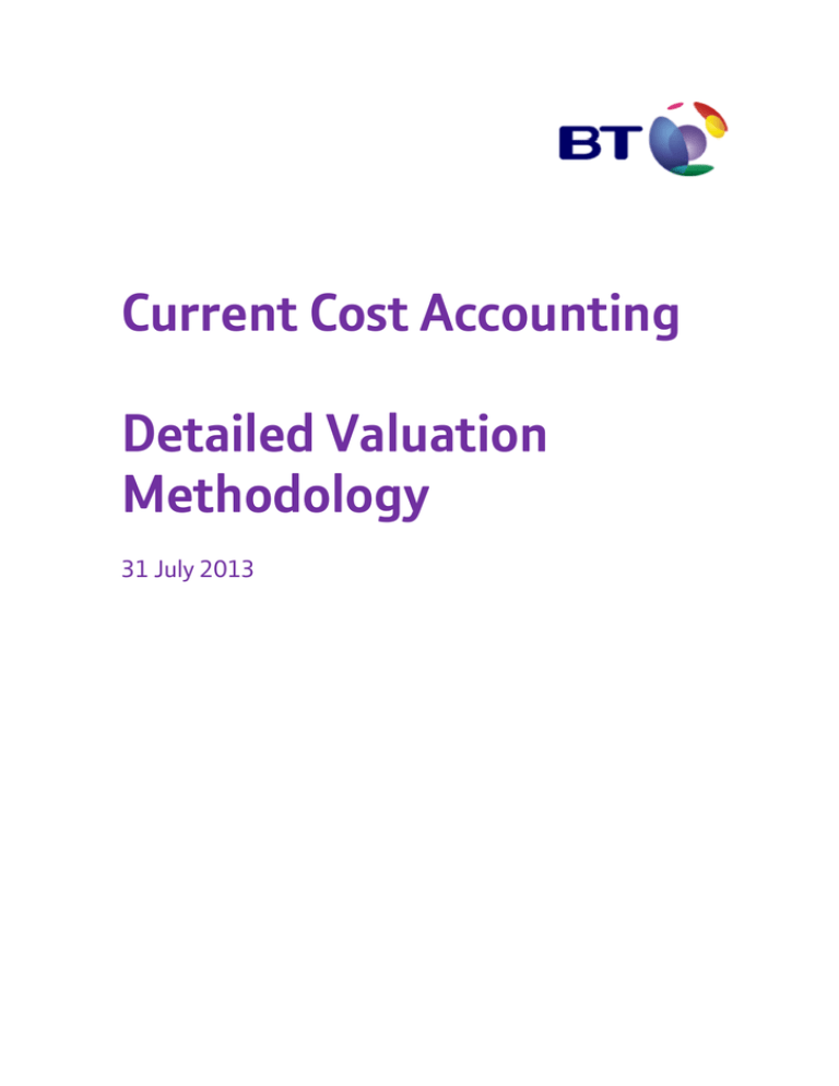 current-cost-accounting-detailed-valuation-methodology