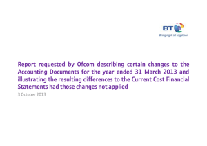 Report  requested  by  Ofcom  describing ... Accounting  Documents  for  the  year ...