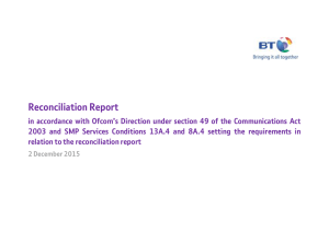 Reconciliation Report