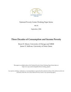   Three Decades of Consumption and Income Poverty