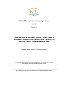 Capability and Income Poverty in the United States: A