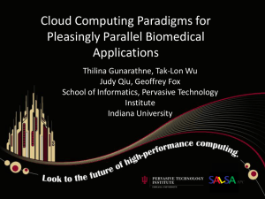 Cloud Computing Paradigms for Pleasingly Parallel Biomedical Applications