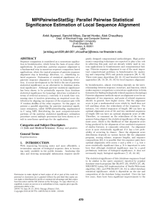 MPIPairwiseStatSig: Parallel Pairwise Statistical Significance Estimation of Local Sequence Alignment