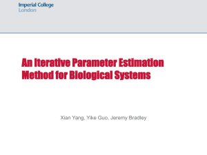 An Iterative Parameter Estimation Method for Biological Systems