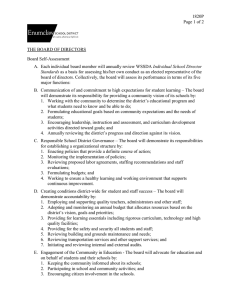 1820P Page 1 of 2 THE BOARD OF DIRECTORS Board Self-Assessment