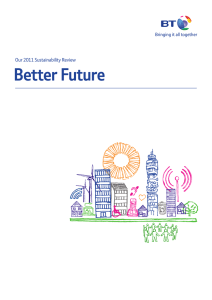 Better Future Our 2011 Sustainability Review