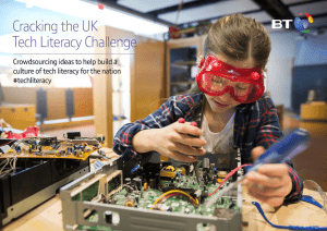 Cracking the UK Tech Literacy Challenge Crowdsourcing ideas to help build a