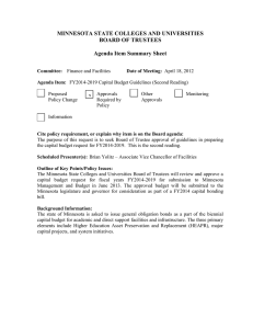 MINNESOTA STATE COLLEGES AND UNIVERSITIES BOARD OF TRUSTEES  Agenda Item Summary Sheet