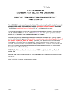 STATE OF MINNESOTA MINNESOTA STATE COLLEGES AND UNIVERSITIES