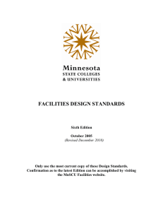 FACILITIES DESIGN STANDARDS