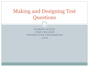 Making and Designing Test Questions