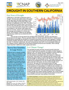 DROUGHT IN SOUTHERN CALIFORNIA