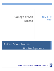 College of San Mateo Nov 1 – 2
