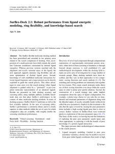 Surflex-Dock 2.1: Robust performance from ligand energetic