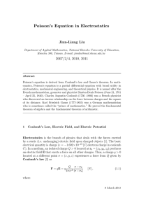 Poisson’s Equation in Electrostatics Jinn-Liang Liu