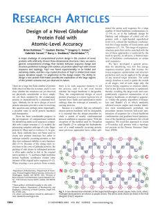 Design of a Novel Globular Protein Fold with