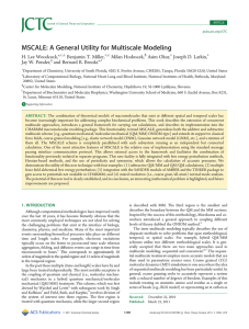 MSCALE: A General Utility for Multiscale Modeling