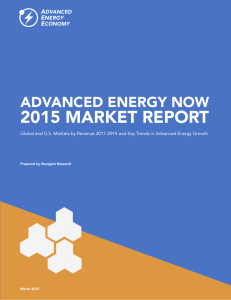 2015 MARKET REPORT ADVANCED ENERGY NOW A E