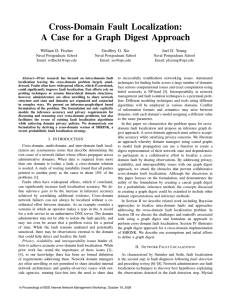 Cross-Domain Fault Localization: A Case for a Graph Digest Approach