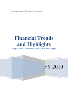 FY 2010 Financial Trends and Highlights