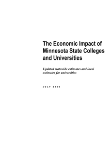 The Economic Impact of Minnesota State Colleges and Universities