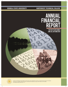 ANNUAL FINANCIAL REPORT BEMIDJI STATE UNIVERSITY