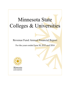 Minnesota State Colleges &amp; Universities  Revenue Fund Annual Financial Report